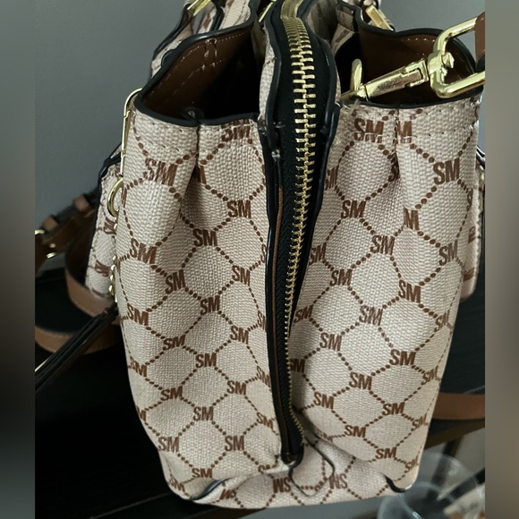 Steve Madden Cream and Brown Satchel - Picture 6 of 16